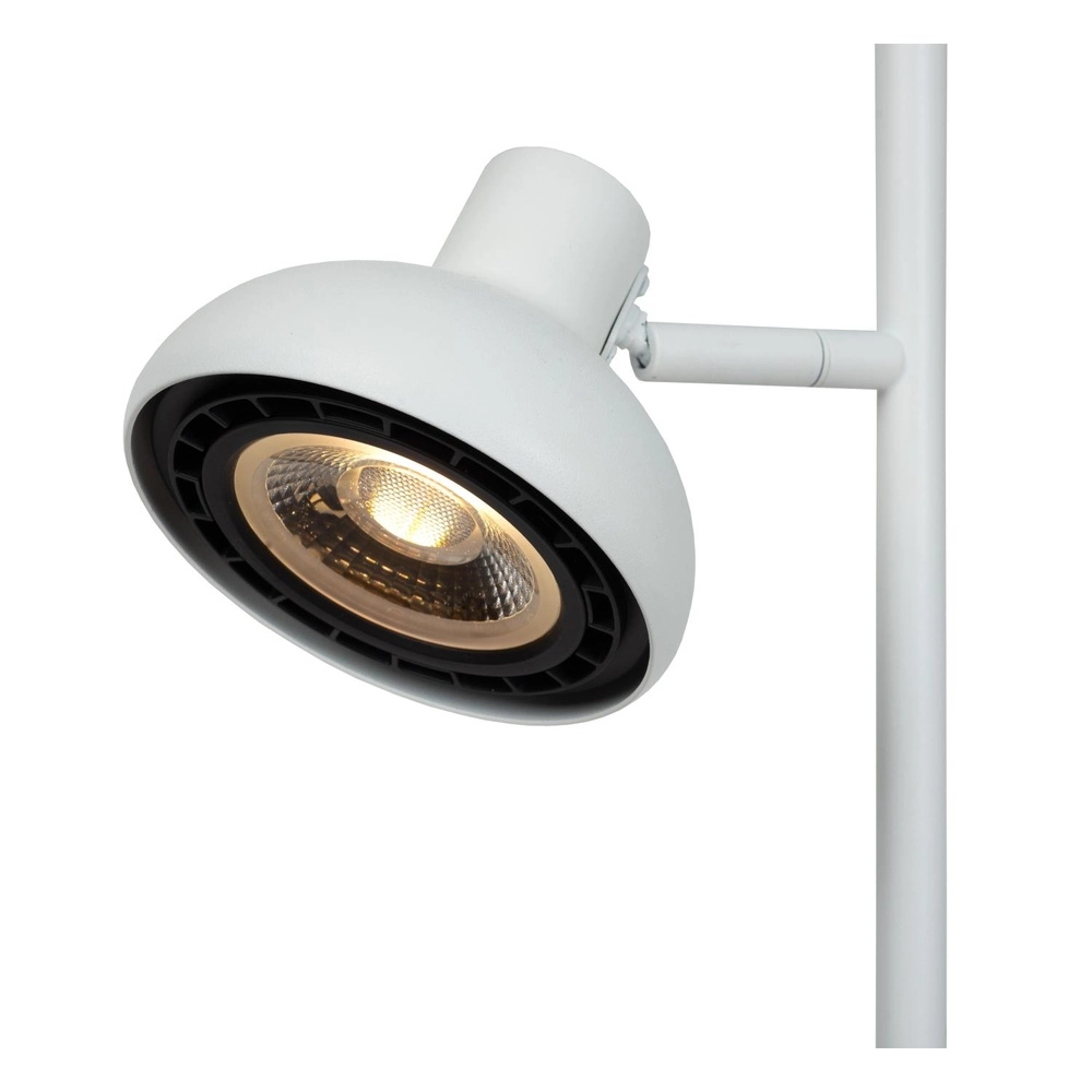 2-Licht Stehlampe Sensas weißes Design GU10 ES111 Lucide 5411212303325