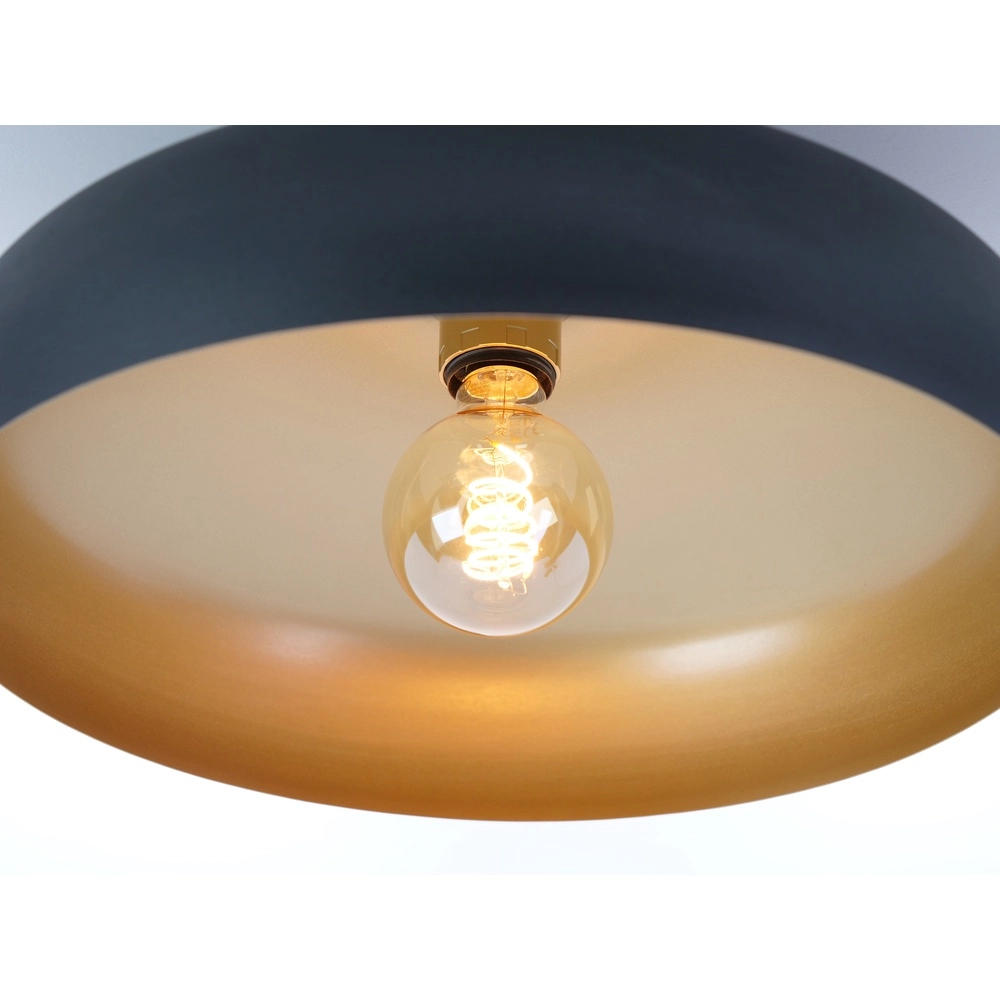 Schwarze Deckenlampe Mogano Ø 40cm - 1x E27 Eglo 9002759318499