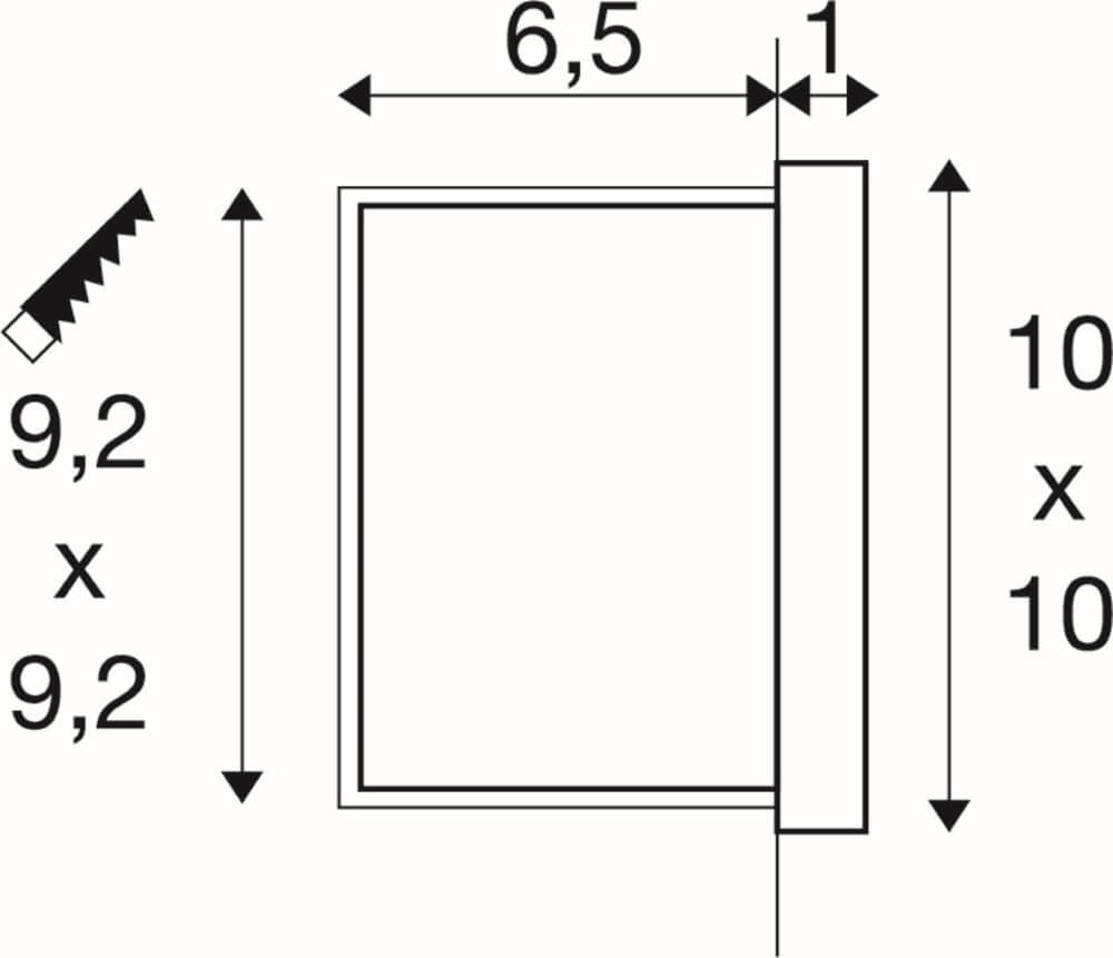 Einbaustrahler Concreto aus Stein SLV 4024163266338