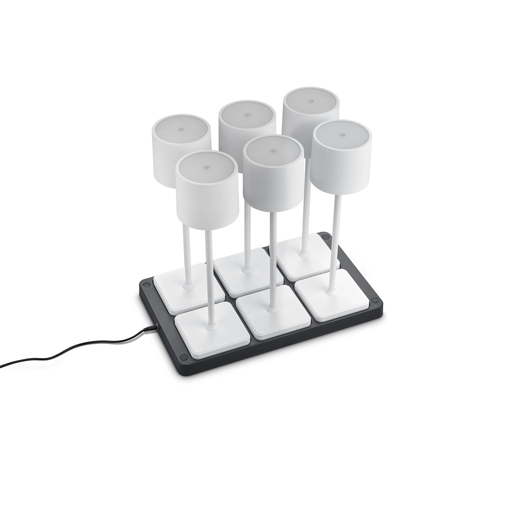 Set mit 6 Tischlampen Fernandez weiß Trio 4017807601671