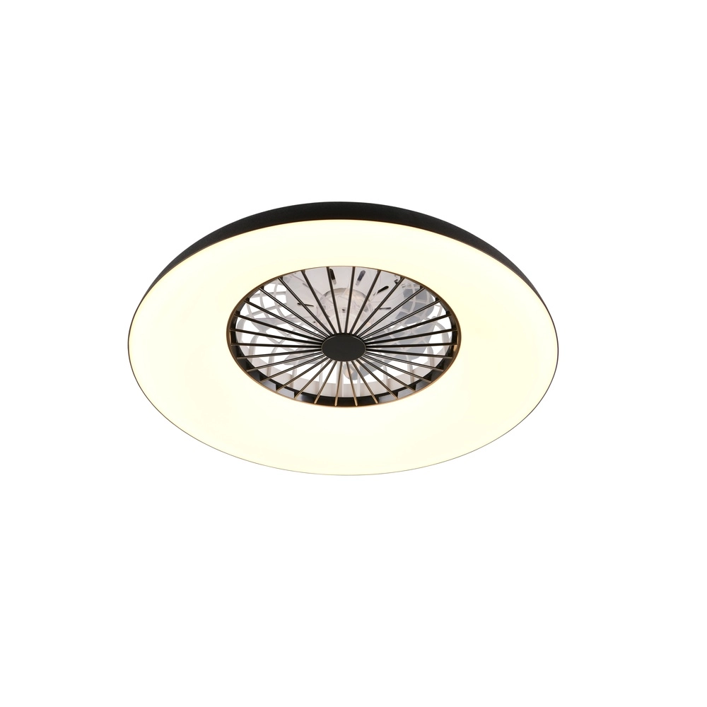 Designventilator Svaerholt schwarze Ø 60cm mit RGB-Funktion Trio 4017807688795