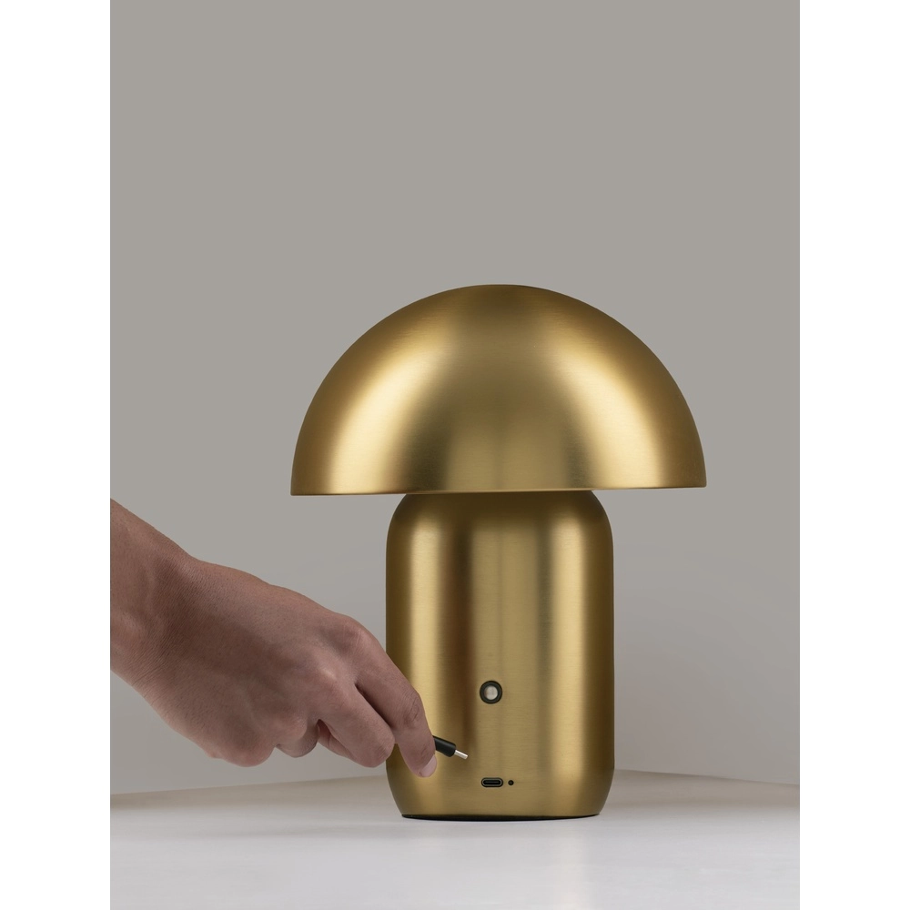 Design-Tischleuchte Pois Wiederaufladbares Gold Lyora 5212017472069