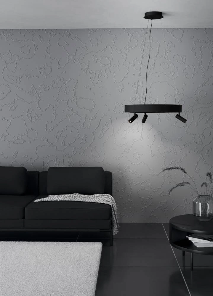 Schwarze LED-Hängelampe Bruscoli Ø 60cm Stars of Light 9008606221172