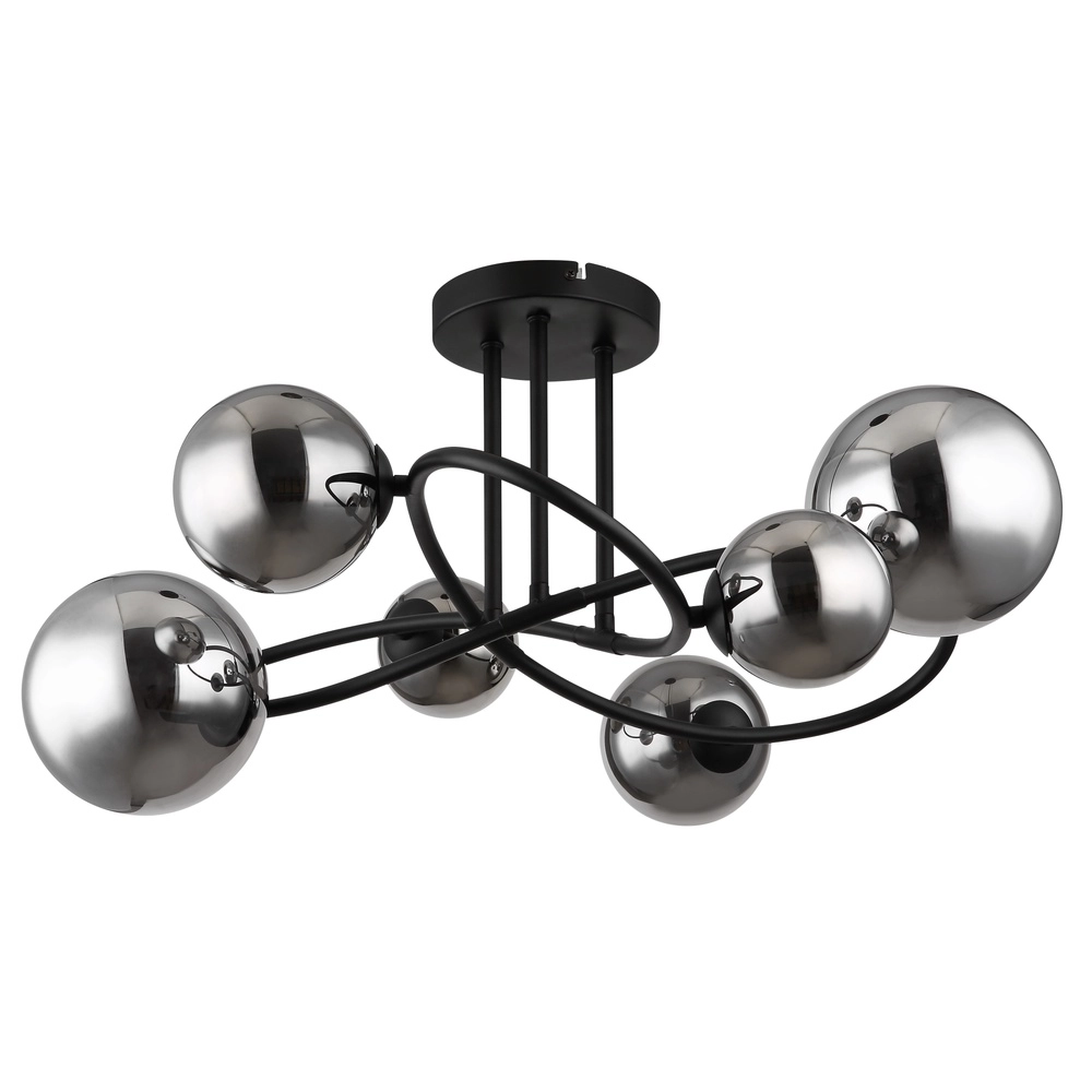 Schwarze Deckenlampe Riha Konstruktion Globo 9007371448807