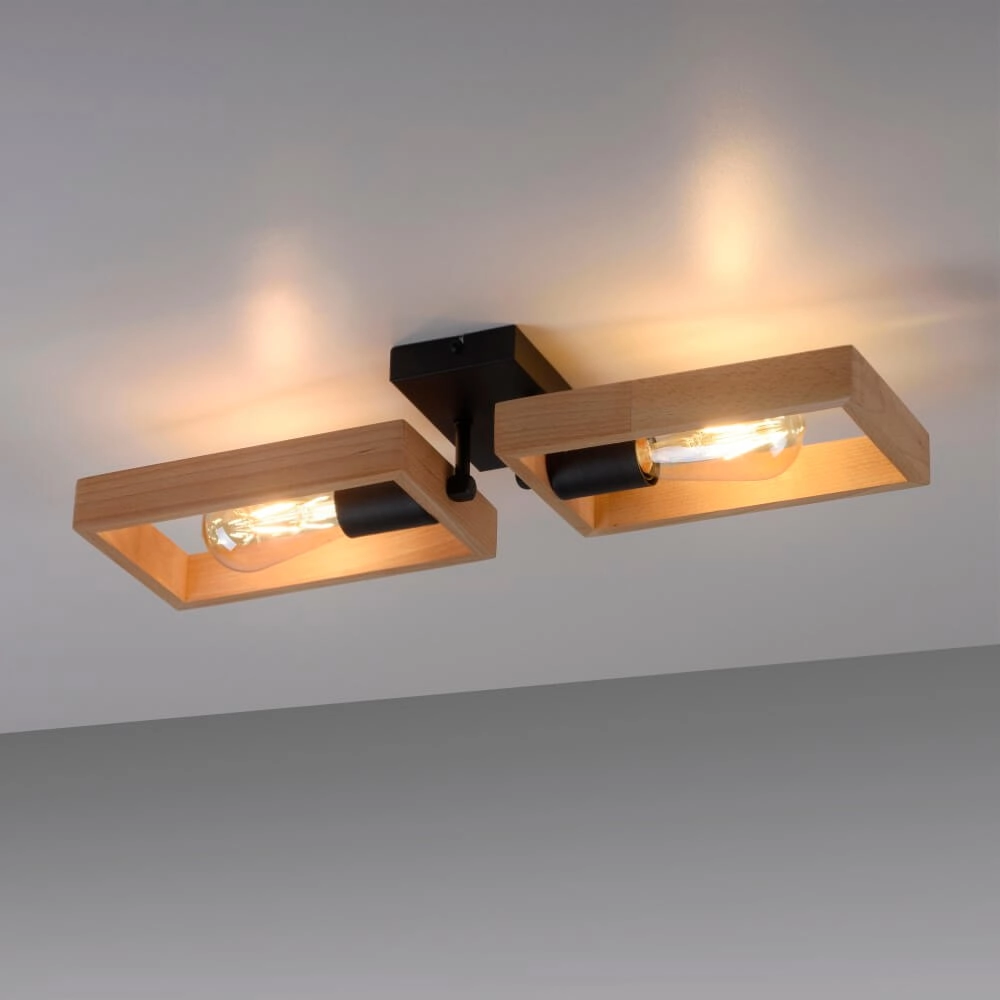 Ländliche Deckenleuchte Franky 2-flammig Just Light 4043689983116
