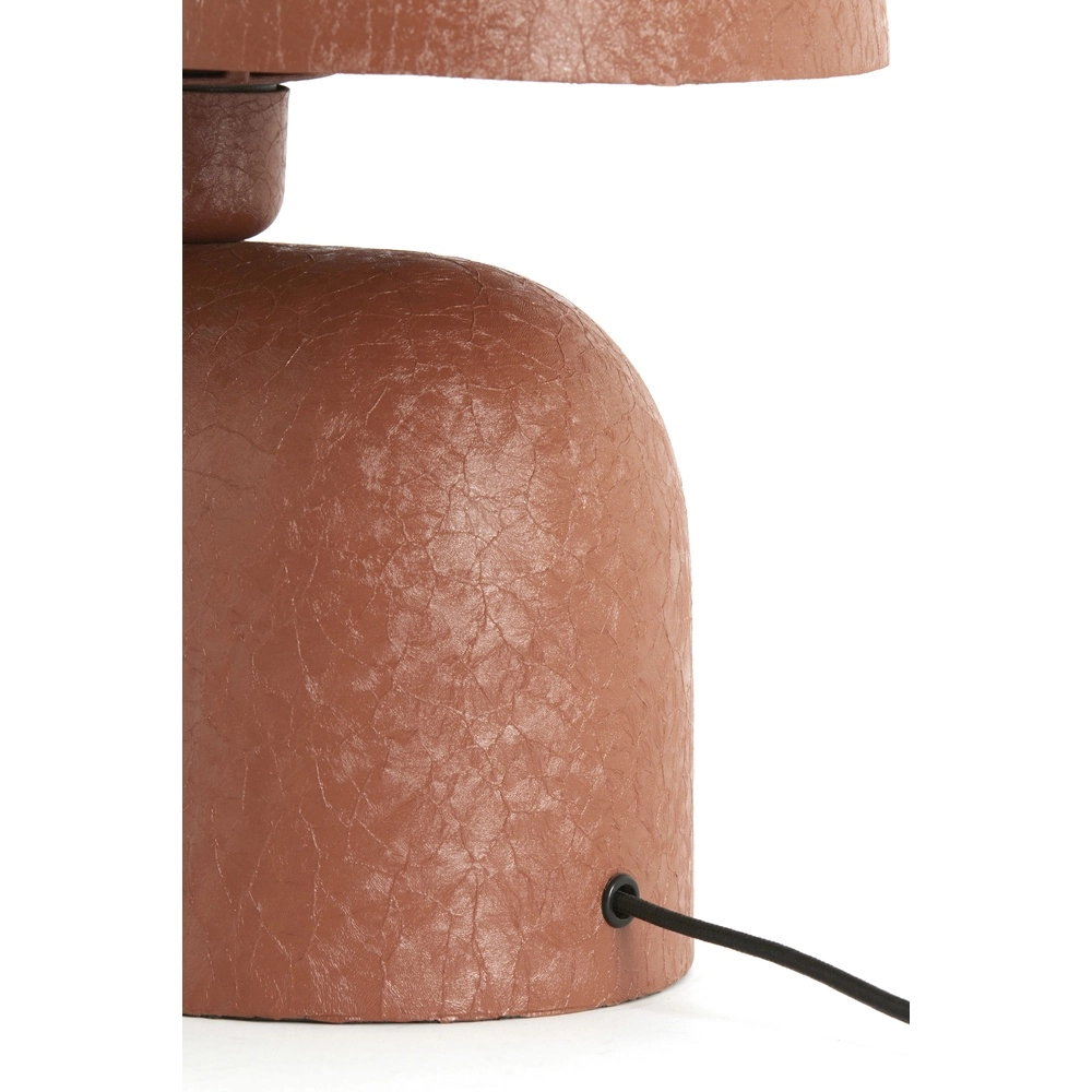 Tischlampe Todd Oval – matt dunkelorange Light & Living 8717807818913