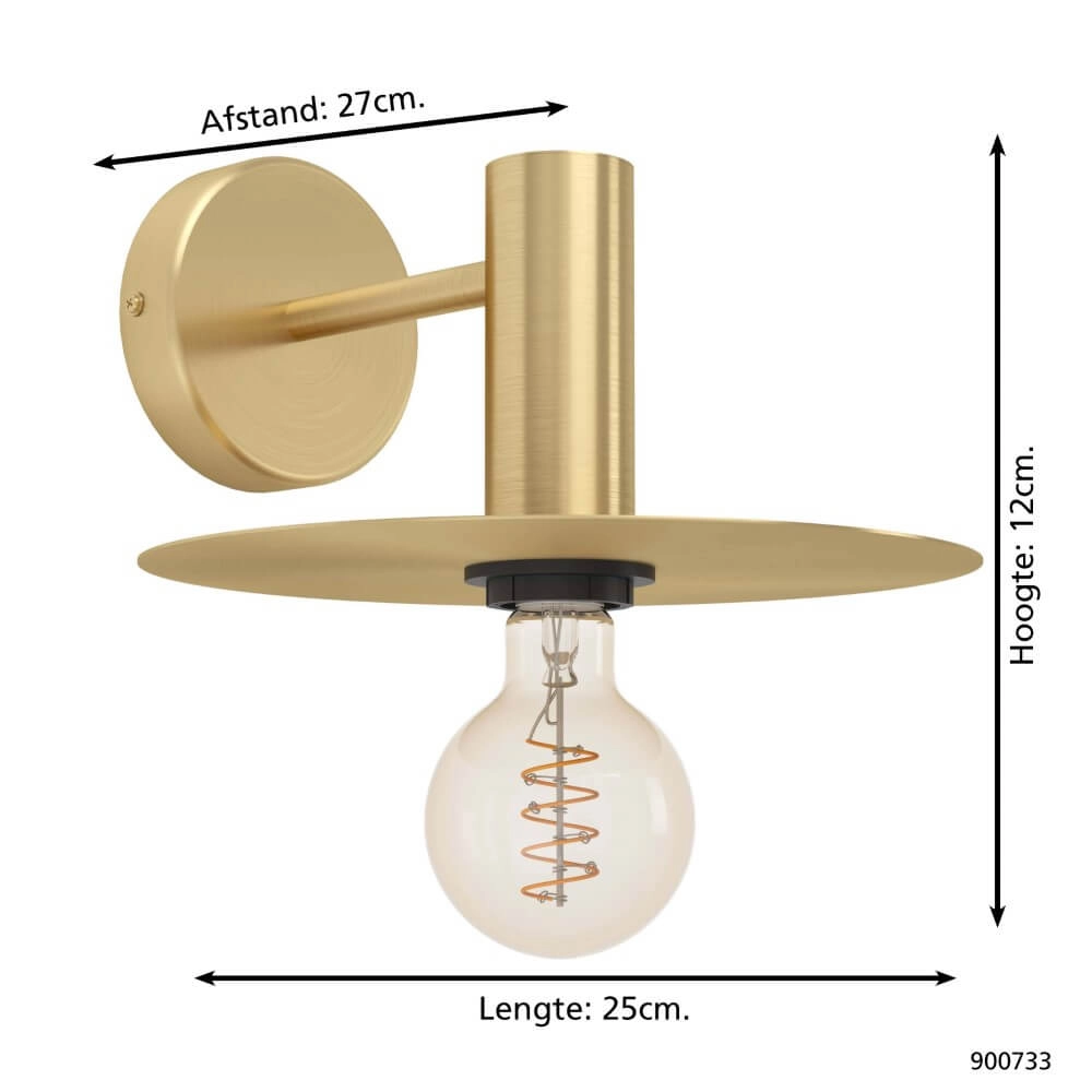 Goldene Wandlampe Escandell Eglo 9008606273898
