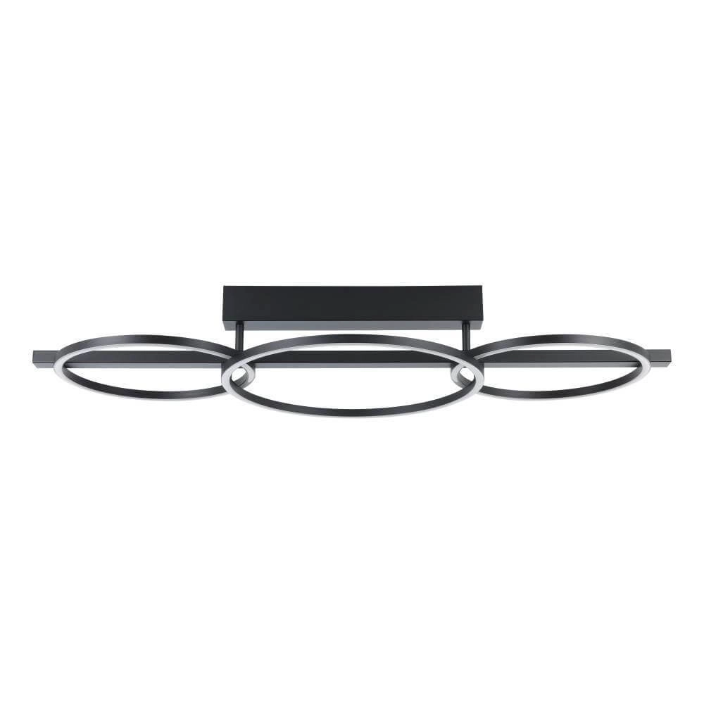 Deckenleuchte mit Ringen Lanacera schwarz mit gold Stars of Light 9008606221400