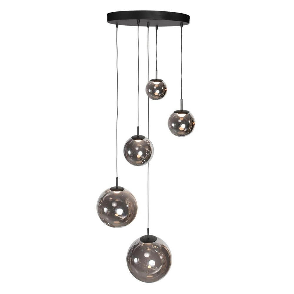 Vide Pendelleuchte Bollique schwarz 5-flammig Steinhauer 8712746177947