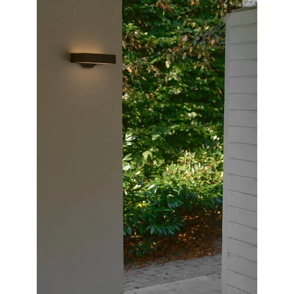 Solar-Wandleuchte Monay schwarzes Rechteck Nordlux 5704924023538