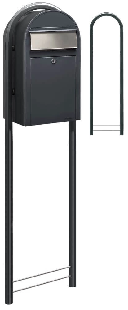Briefkasten Grande 7016 i Dunkelgrau Bobi 6417237033147