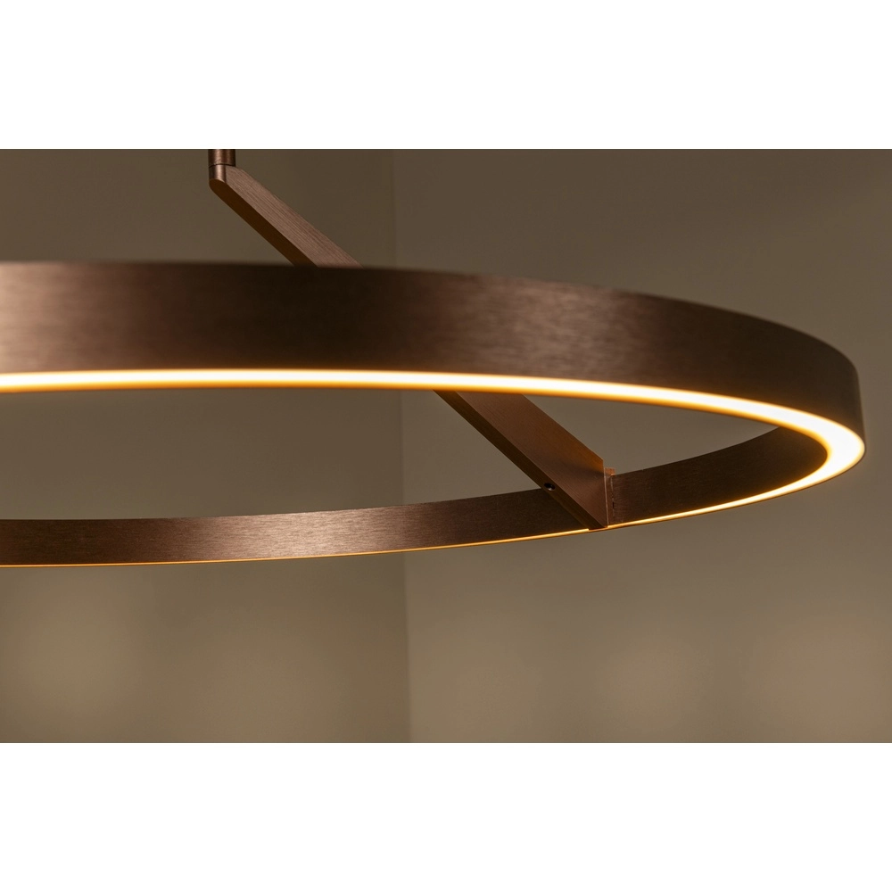 Elegante LED-Pendelleuchte Applause Kupferrot – Ø 60cm Premium by Lucide 5411212221834
