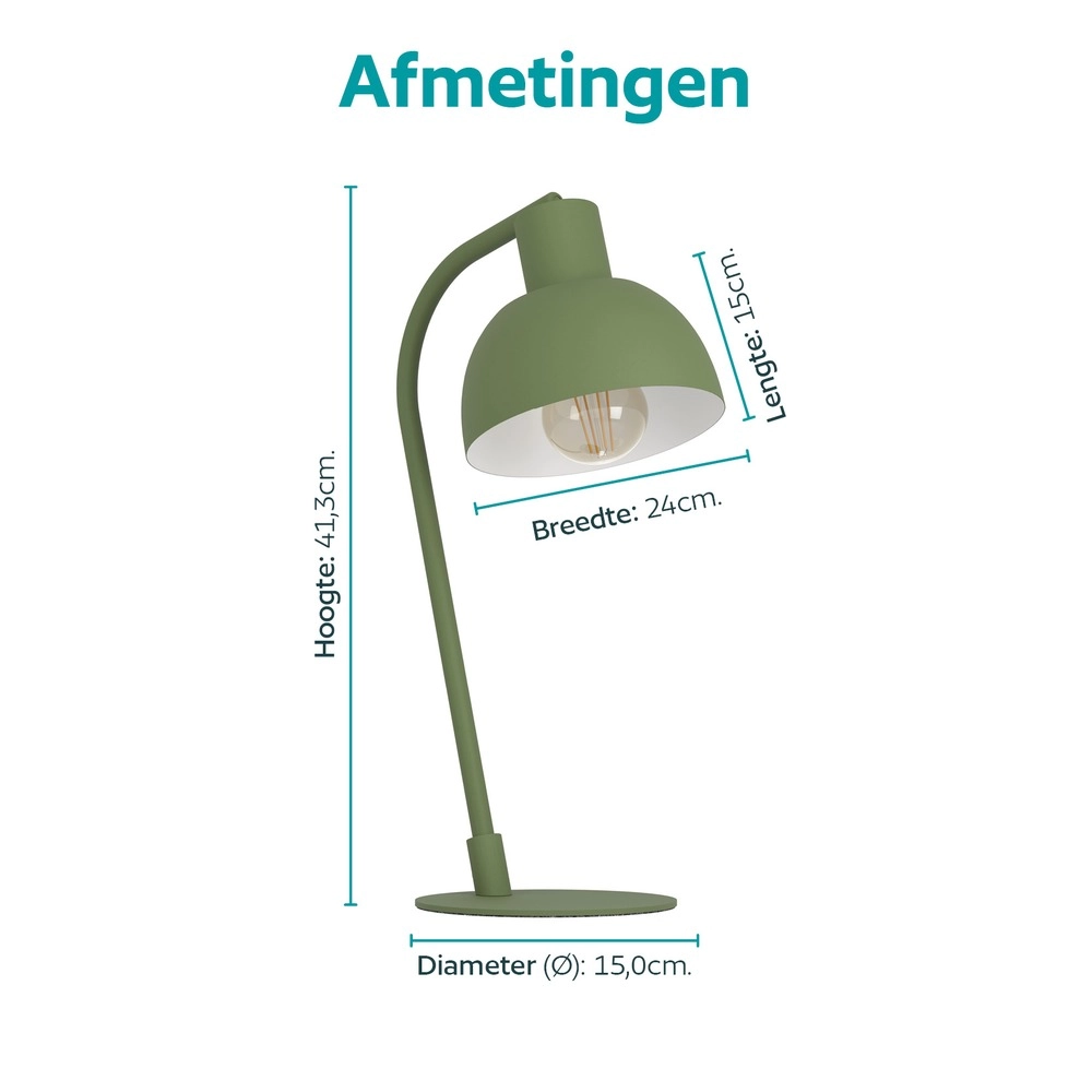 Tischlampe Cazalilla Grün