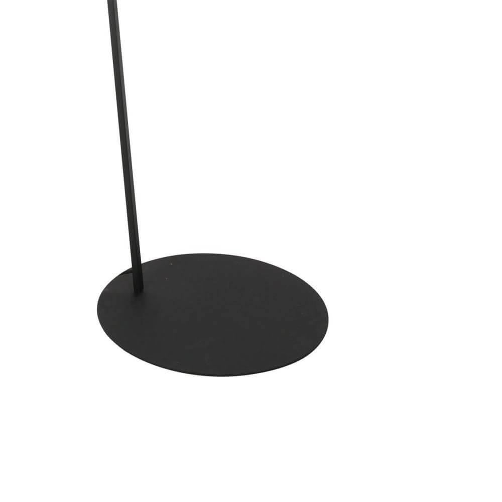Stehlampe Zig-Zag schwarz mit Bambusschirm Ø 50cm Steinhauer 8712746179316