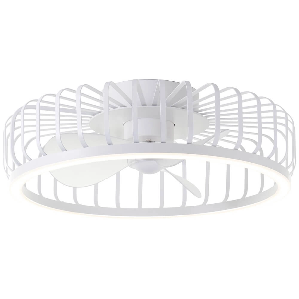 Drahtlampe Deckenventilator Capo weiß Brilliant 4004353453427