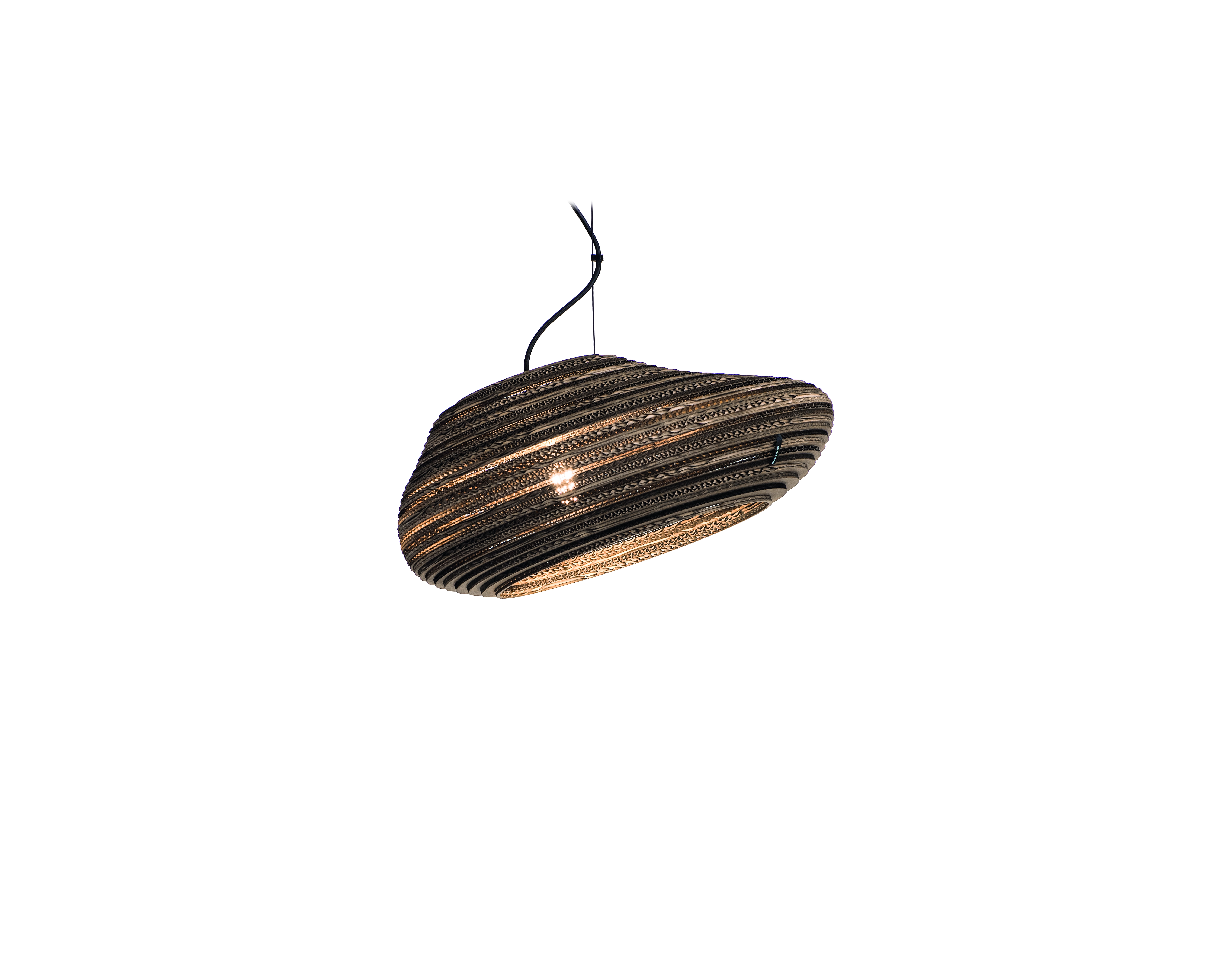 Oval 540 Papp-Pendellampe Ø 54cm