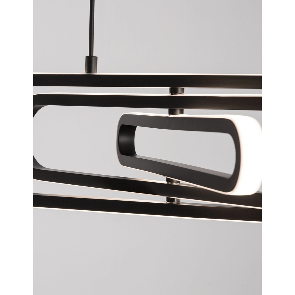 Design-Pendelleuchte Arte Schwarzes Oval Lyora 5212017426000