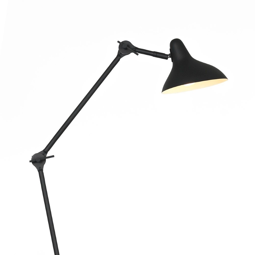 Schwarze Leselampe Kasket 50cm Steinhauer 8712746132786