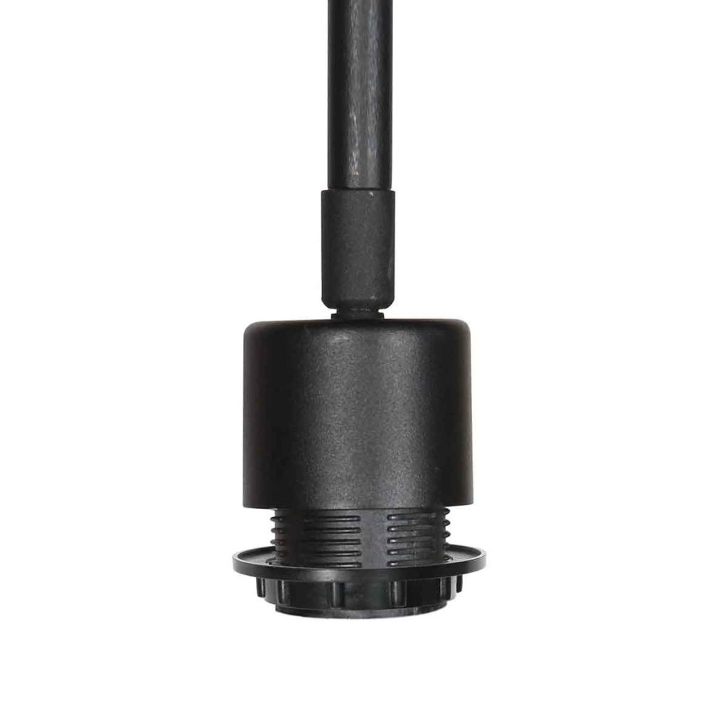 Schwarze Wandlampe Bloeba mit Korkkappe Ø40 cm Steinhauer 8712746180510