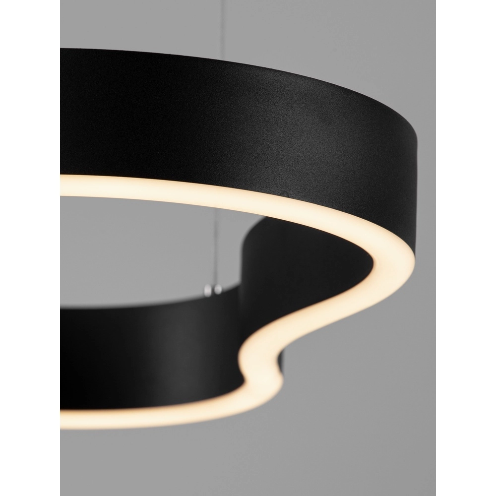 Pendelleuchte in natürlicher Form Dussa schwarz 90cm Lyora 5212017463050