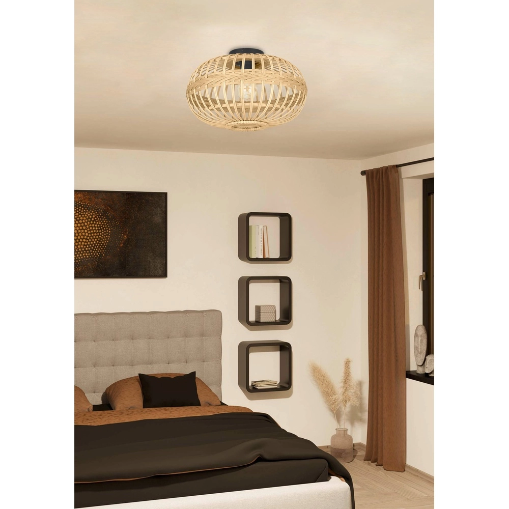 Rattan-Deckenlampe Towcester Ø 26cm - 1x E27 Eglo 9002759439248