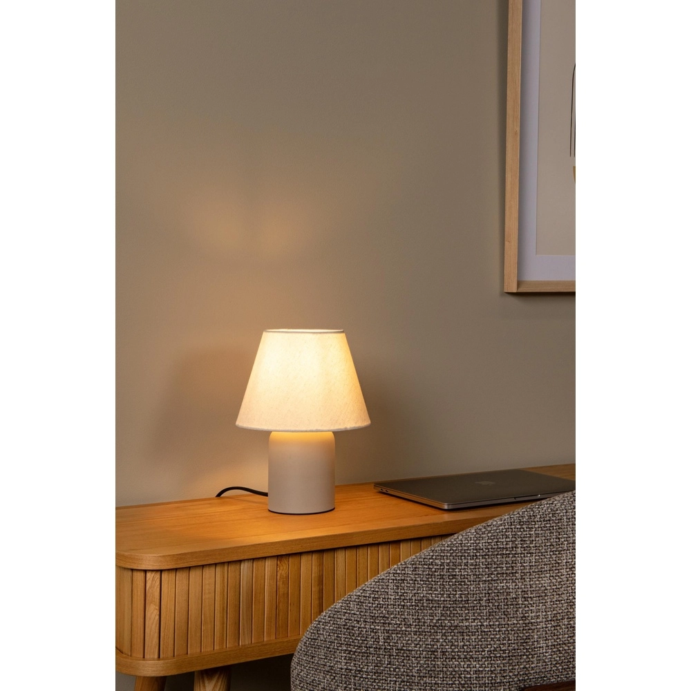 Tischlampe Macia Sandbraun Lucide 5411212061577