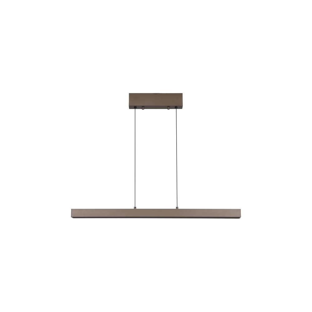 Pendelleuchte Linear verstellbar braun