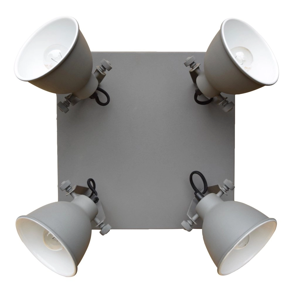 Deckenstrahler Industrial 4-leichter Vintage Grey