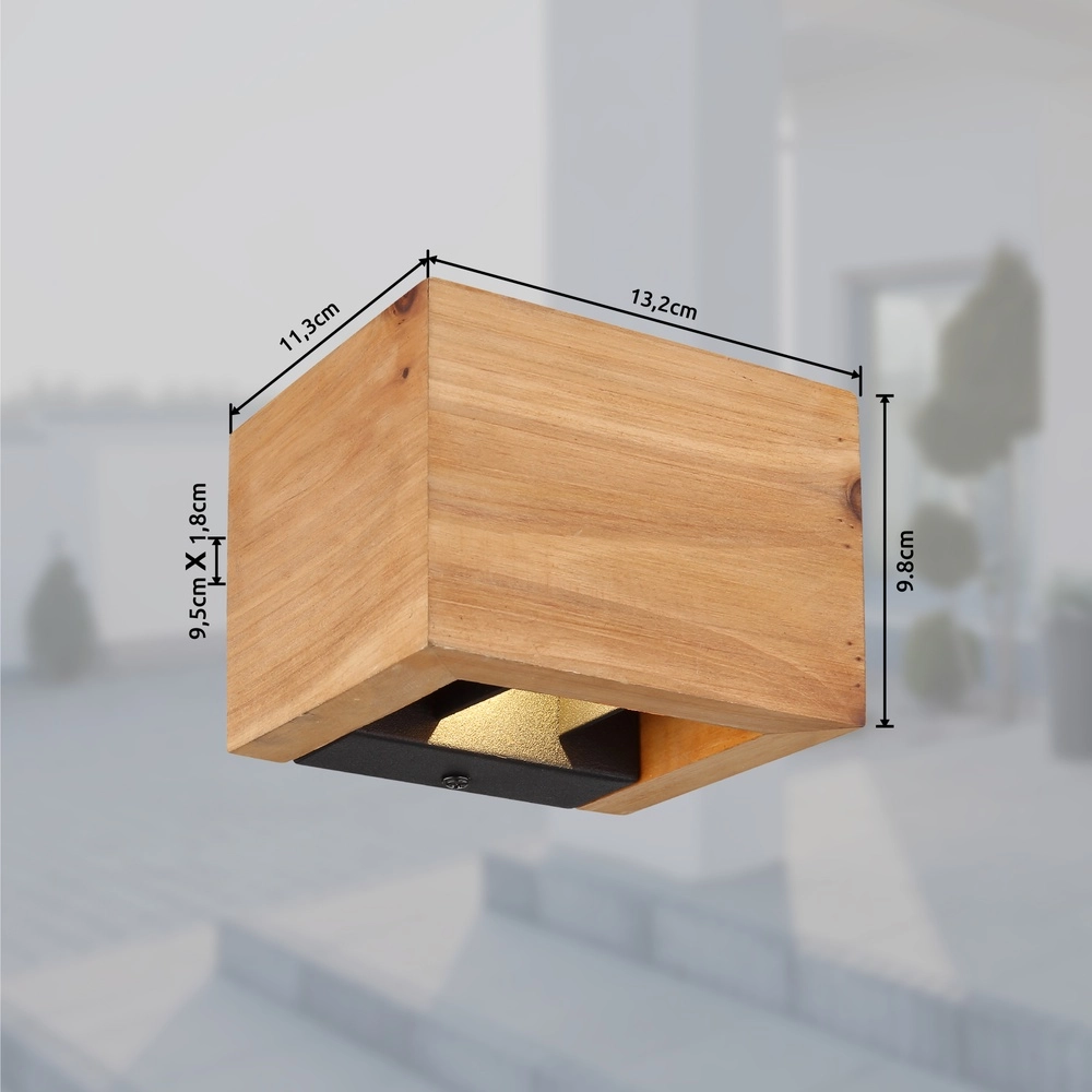 Holzwandlampe Alina Hoch und runter Globo 9007371442591