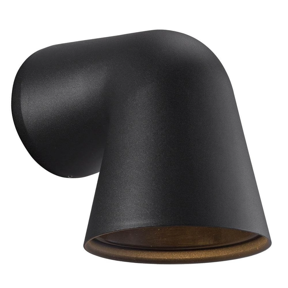 Design-Wandleuchte Front schwarz