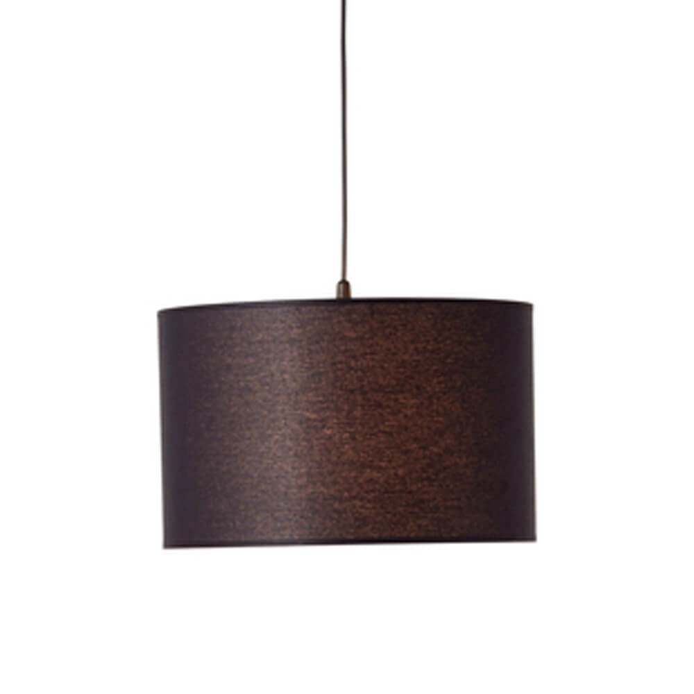 Hängelampe aus Stoff Esher Ø 38cm schwarz Brilliant 4004353405501