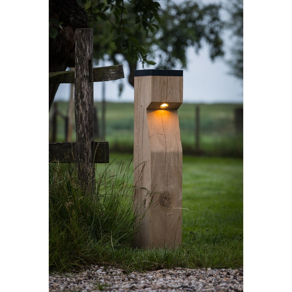 Holz-Solarbahnbeleuchtung Eye Solar Accoya - 17,5x17,5x90 -2700K Timberlab 8716803513860