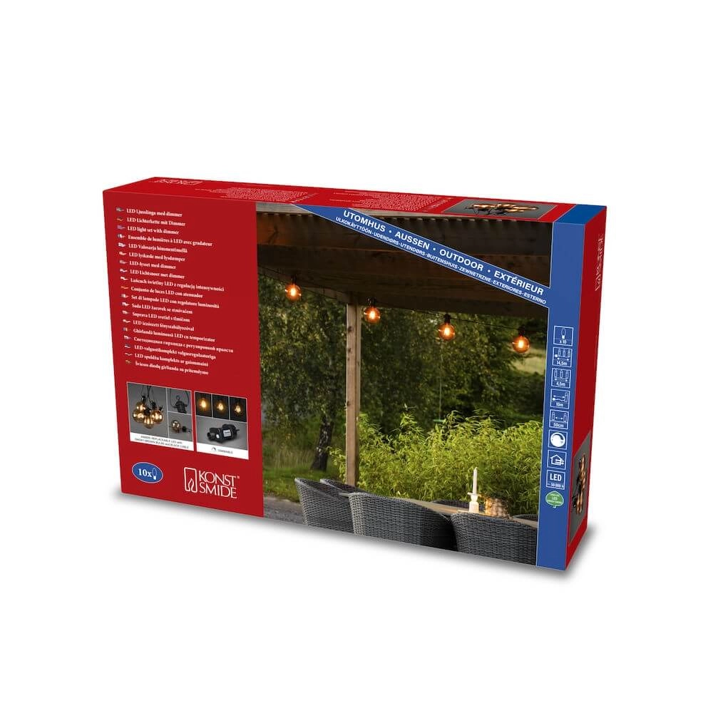 Partylight Globuskugeln 4,5m KonstSmide 7318302393861