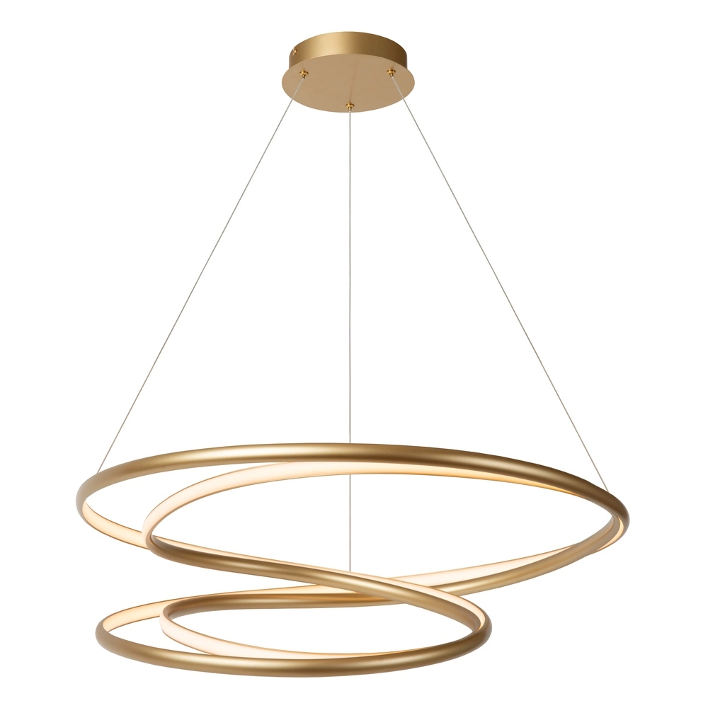Design-Pendellampe Sardana Ø 80 cm golden Premium by Lucide 5411212520890