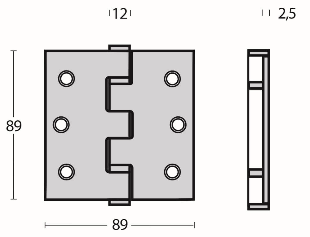 Kugelgelagertes Scharnier Rotura gerader Edelstahl bis 70kg Intersteel 8714186039946