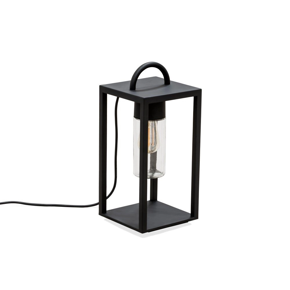 Außenleuchten Bologna 45 cm schwarz mit klarem glas