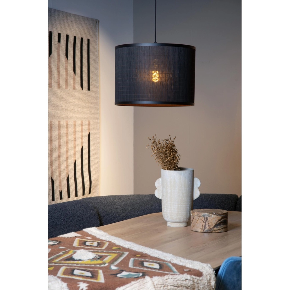 Pendellampe Tagalog Ø 40cm schwarz Lucide 5411212211620