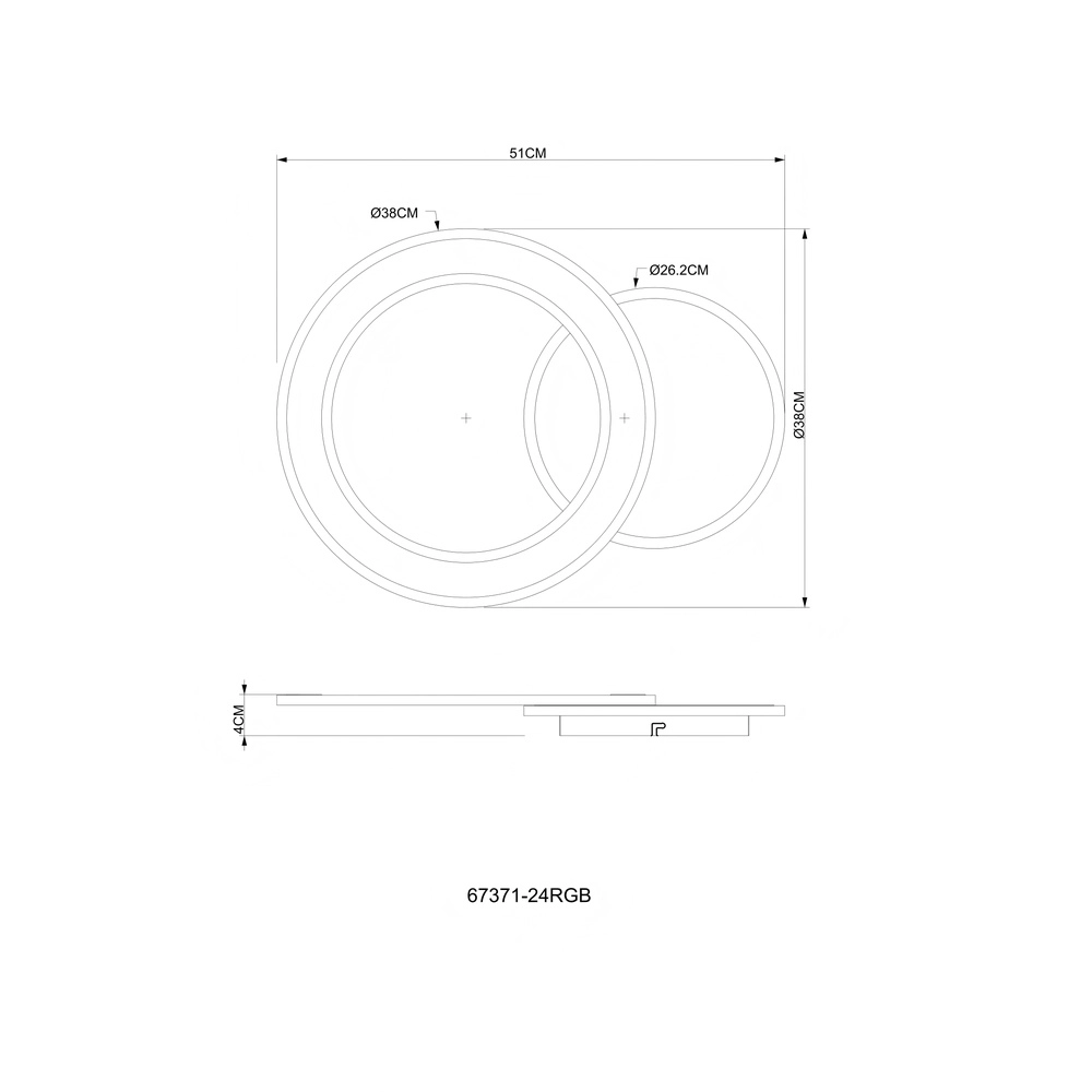 Design-Deckenlampe Mavis Weiß Globo 9007371589234