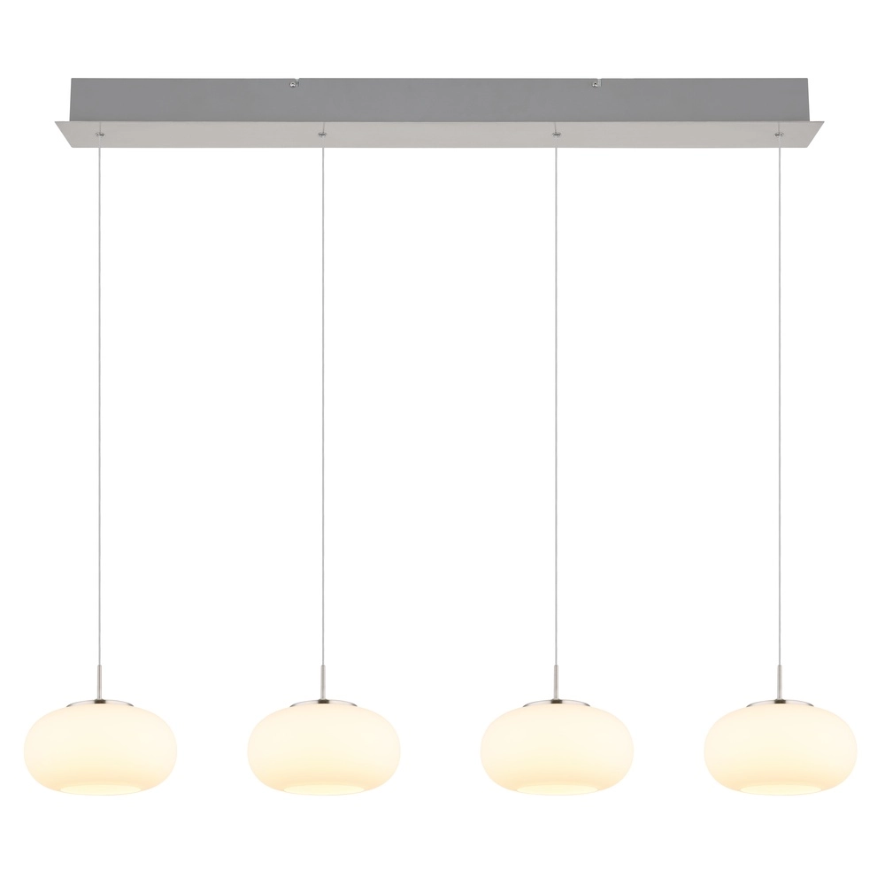Design-Pendellampe Quintara 4-Light-Nickel Globo 9007371462322