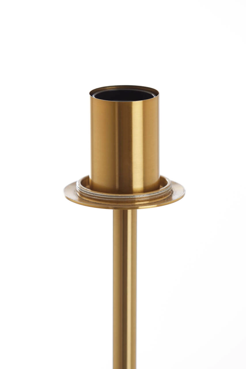 Goldene Stehleuchte Medina mit Rauchglas Light & Living 8717807696979