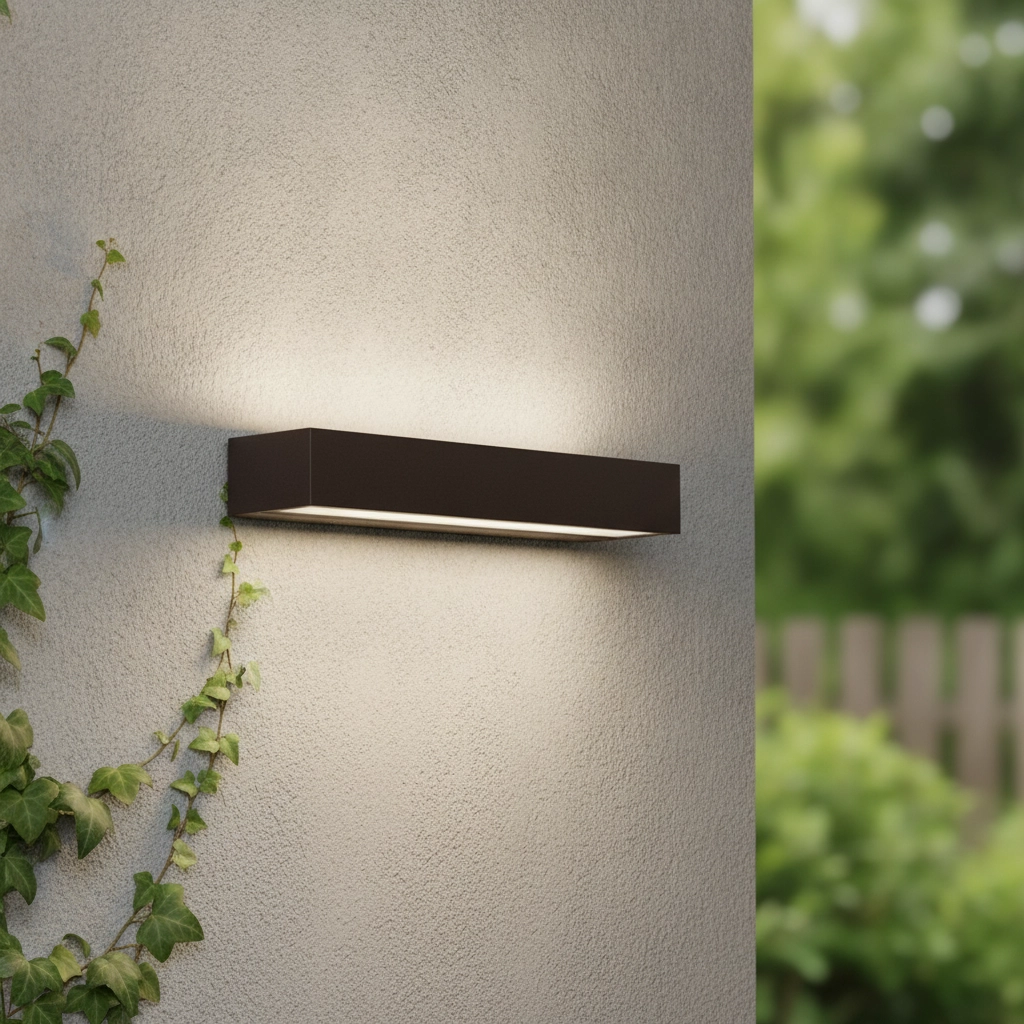Elegante Wandlampe Lane rostbraun 36cm - 28W