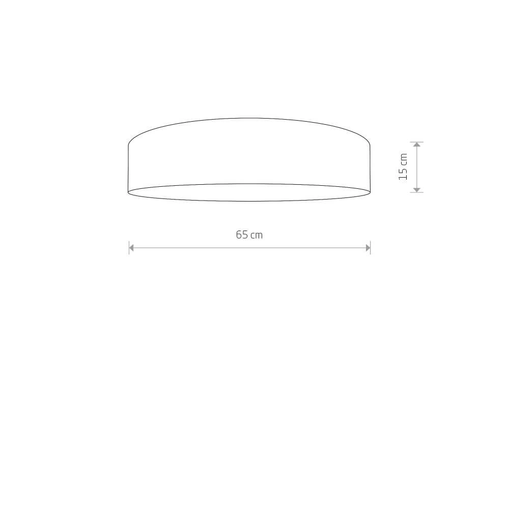 Cremefarbene Deckenlampe Laguna Ø 65cm Lyora 5903139895798