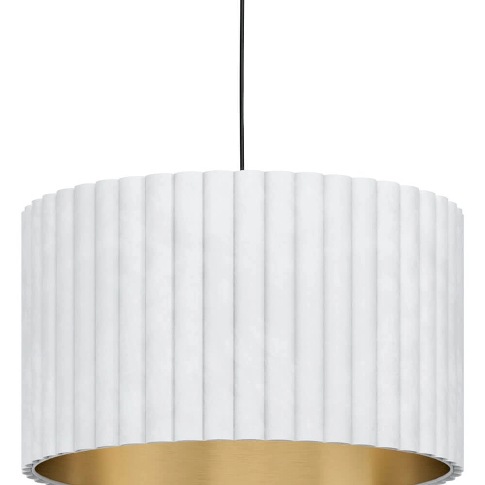 Hängelampe mit Schirm Tamaresco weiß mit gold Stars of Light 9002759397654