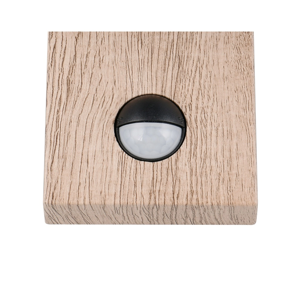 Wandleuchte Sambesi Grau mit Holz und Sensor Trio 4017807647600