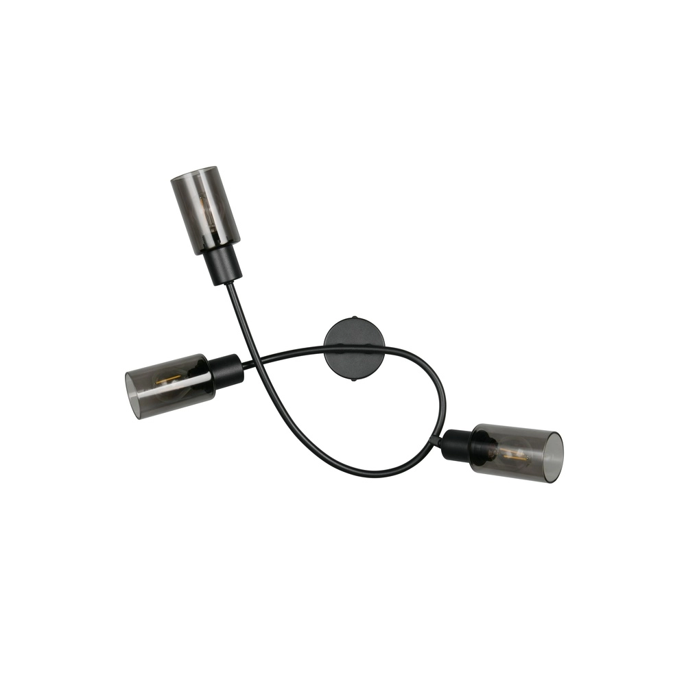 Design-Deckenlampe Mars 3-Licht Schwarz Trio 4017807670493