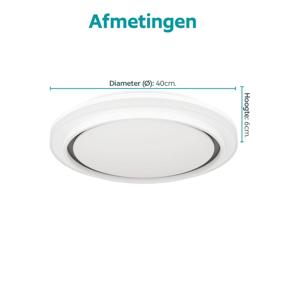 Deckenlicht Semovigo weiße Ø 40cm Eglo 9008606391837