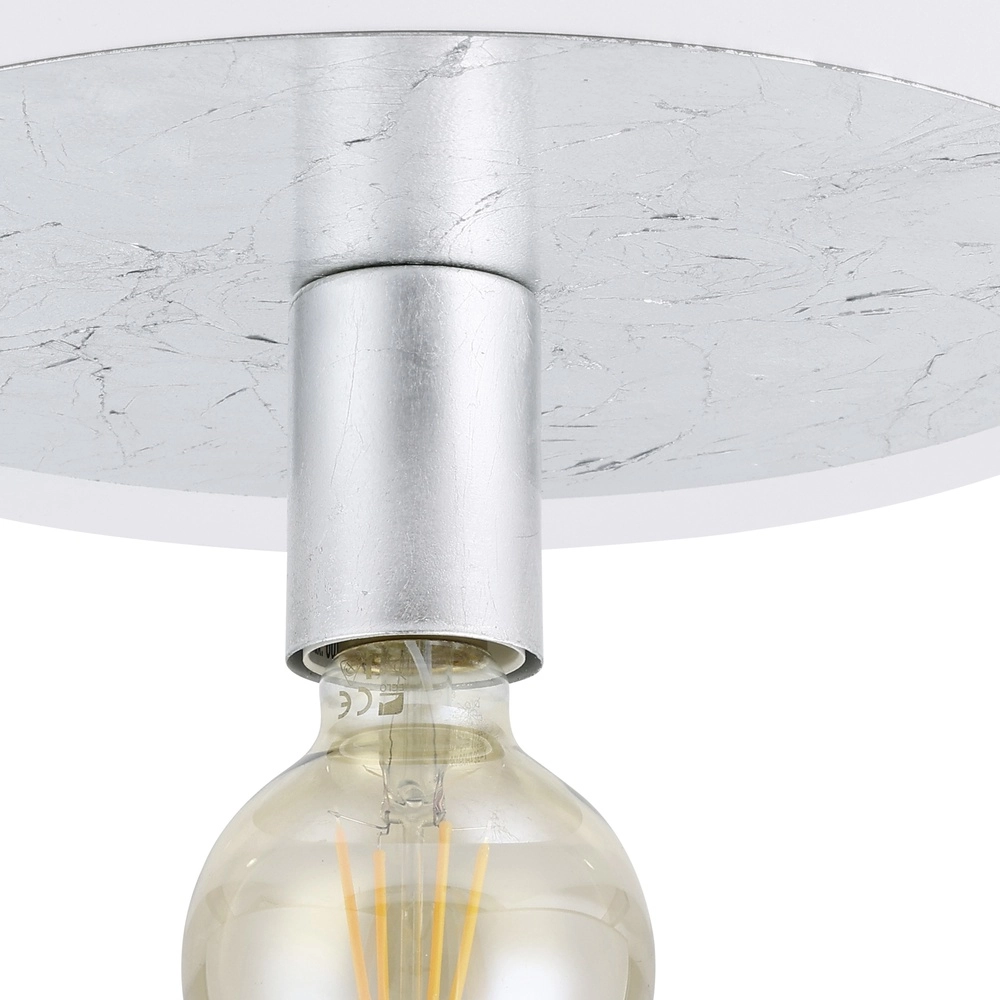 Einzigartige Deckenlampe Passano Weiß-silberne Single Eglo 9002759974947