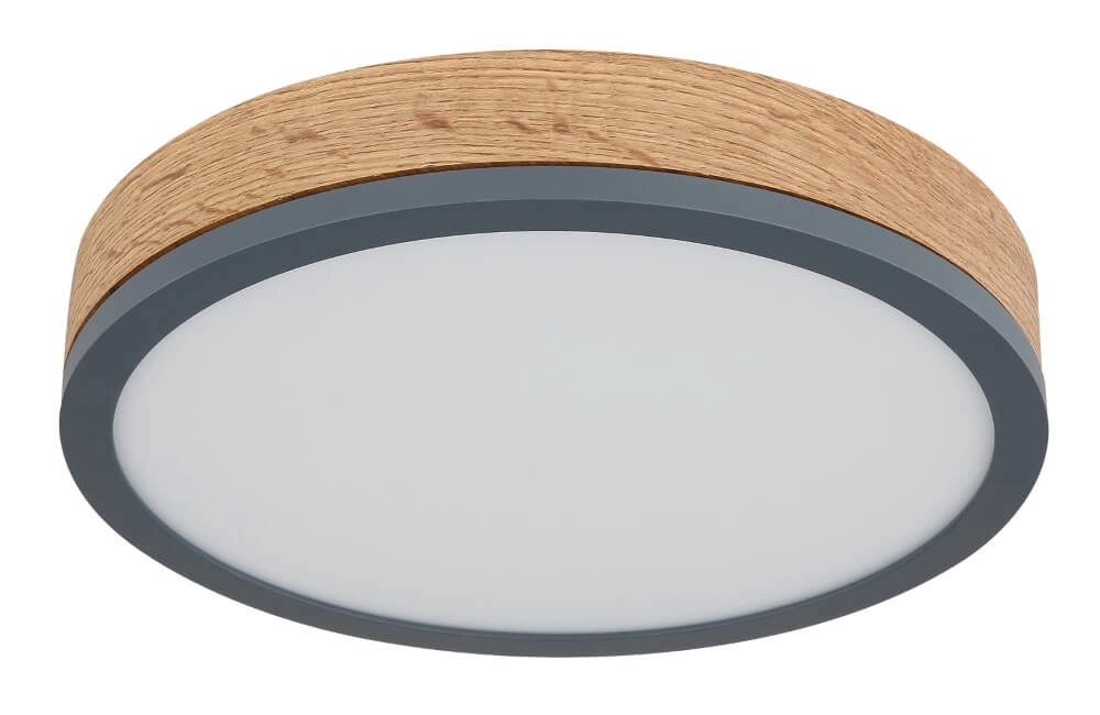 LED-Deckenleuchte aus Holz Doro Ø 30cm Globo 9007371442553