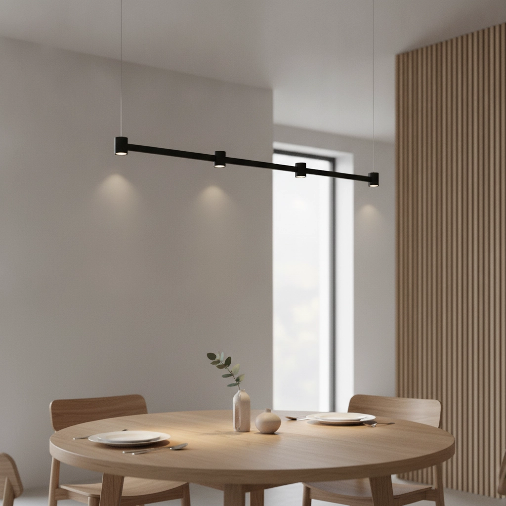 Design-Pendelleuchte Puize 4-flammig schwarz