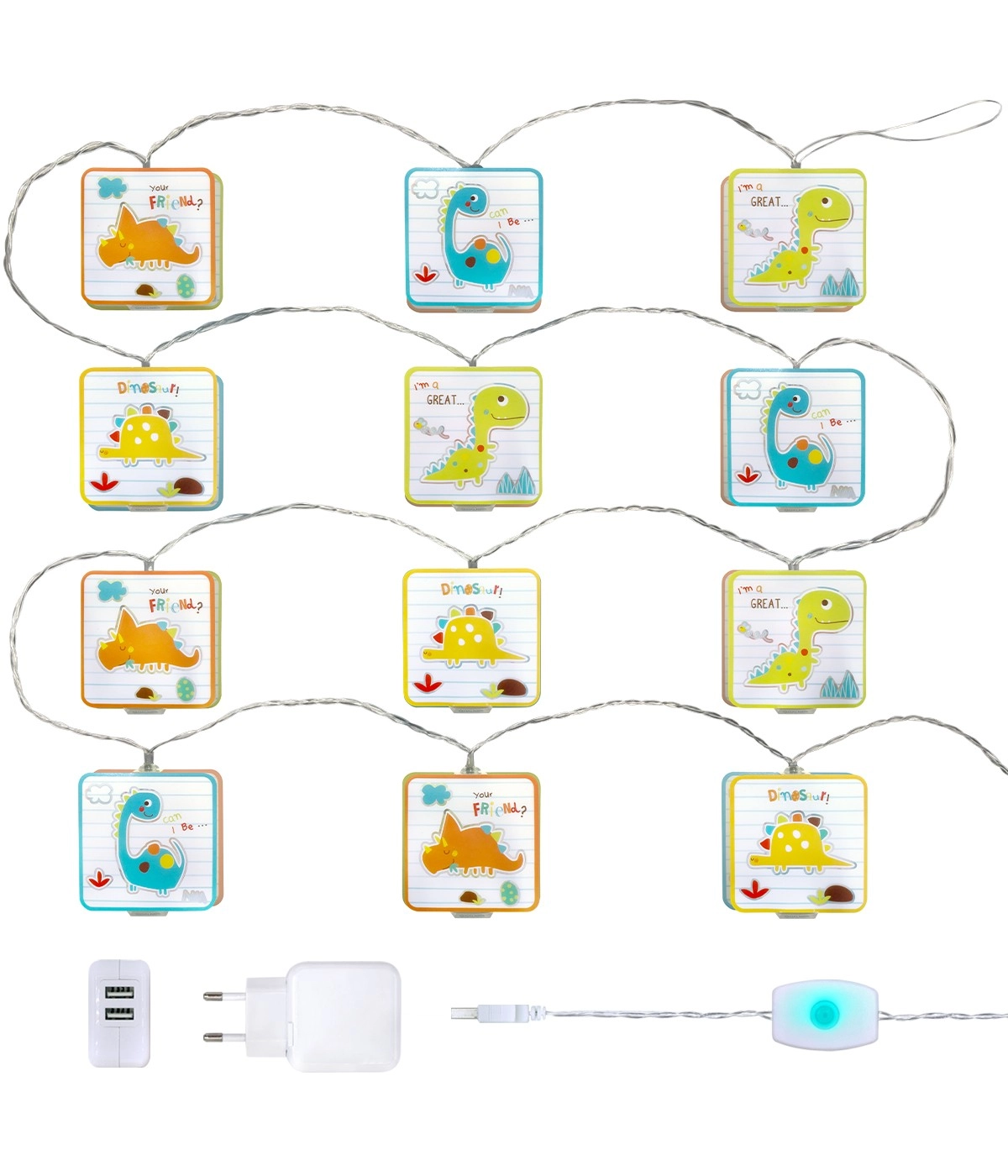 Lichterketten Dinos Mehrere Farben Dalber 8420406734552